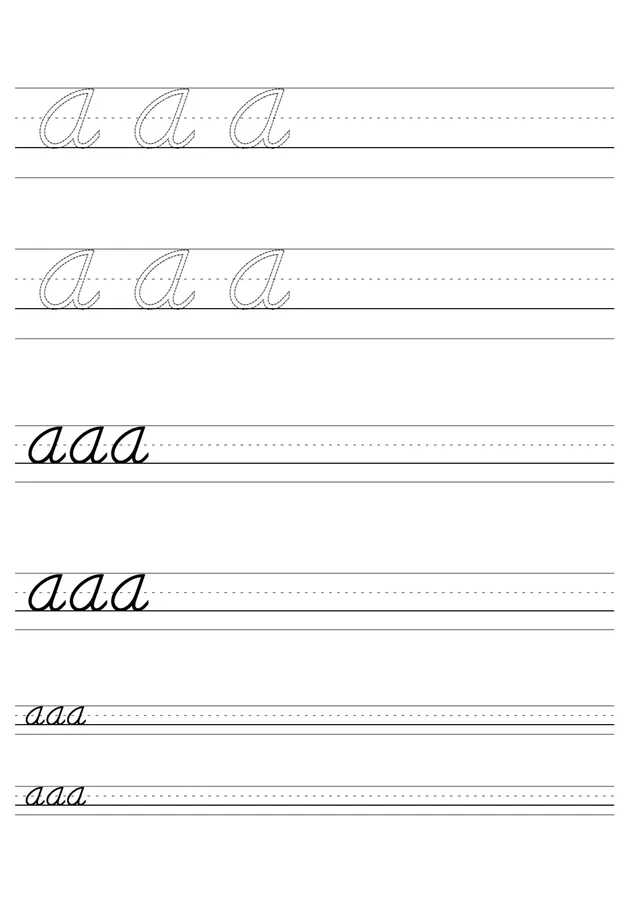 Capital letters | Free cursive handwriting worksheets